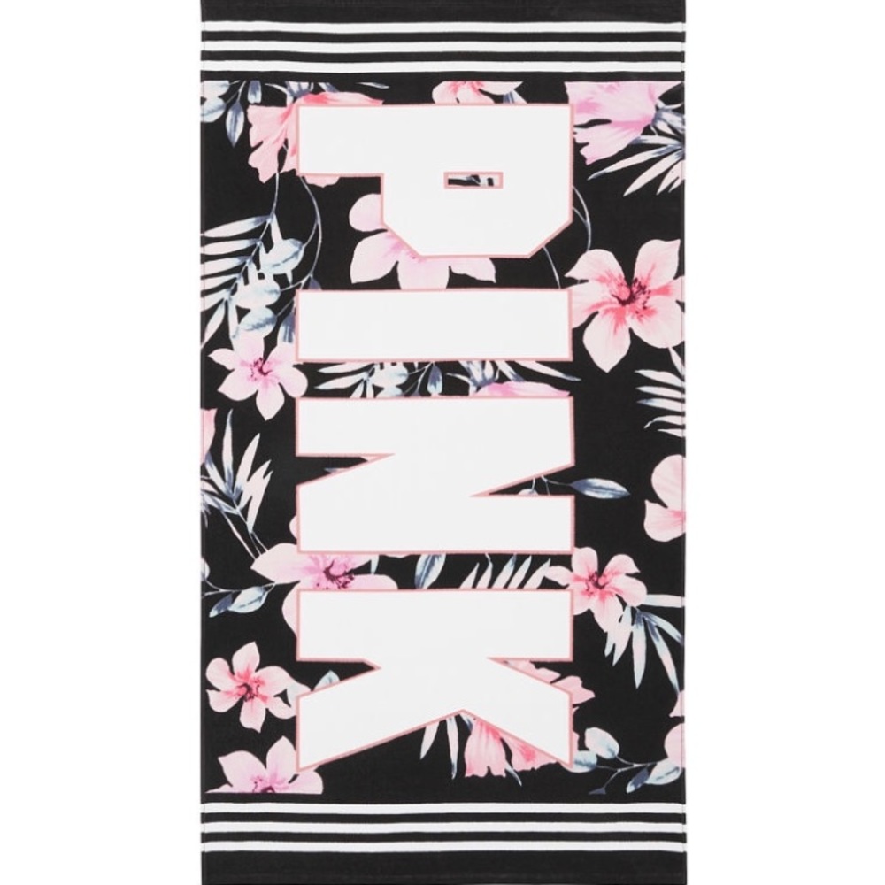 Pink by Victoria Secret beach towel.